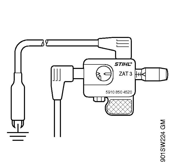 Å karje za živo mejo (HS) HS 56 C-E Naprava za testiranje vžigalne naprave ZAT 3 della Marca Stihl