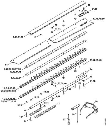 Å karje za živo mejo (HS) HS 81 R Naprava za rezanje HS 86 della Marca Stihl