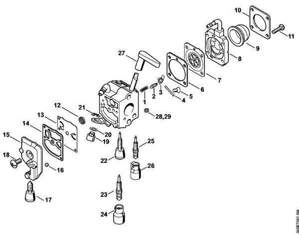 Å karje za živo mejo (HS) HS 81 R Uplinjac C1Q-S225, -S218, -S196, -S197, -S105, -S111, -S115, -S116 della Marca Stihl