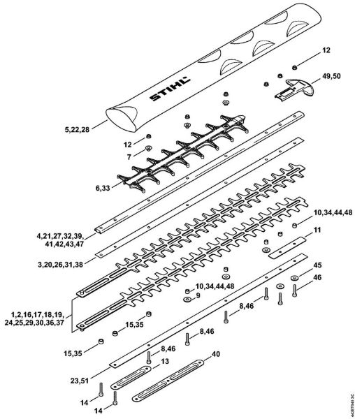 Å karje za živo mejo (HS) HS 81 RC-E Naprava za rezanje HS 81 della Marca Stihl