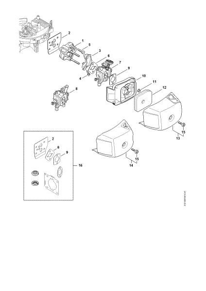 Slika Vmesna prirobnica, zracni filter HS 82 RC-E