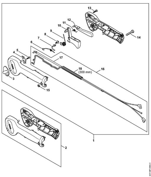 Å karje za živo mejo (HS) HS 87 R Upravljalni rocaj HS 87 (41.2018) della Marca Stihl