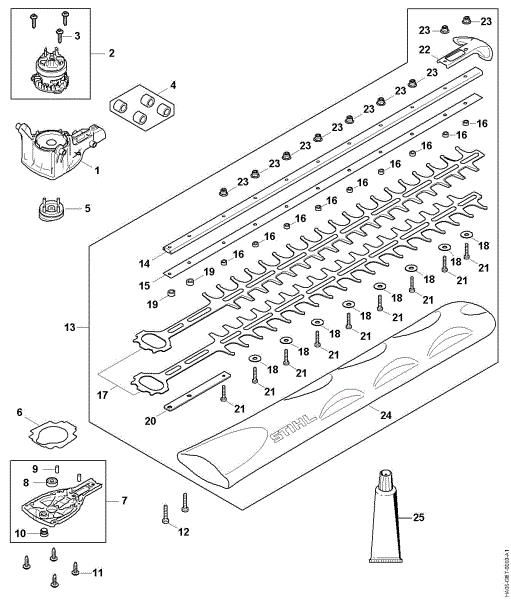 Slika Gonilo, elektromotor, naprava za rezanje HSA 60.0