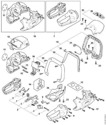 Slika Ohišje rocaja, Ohišje motorja, Elektronski modul HSA 60.0