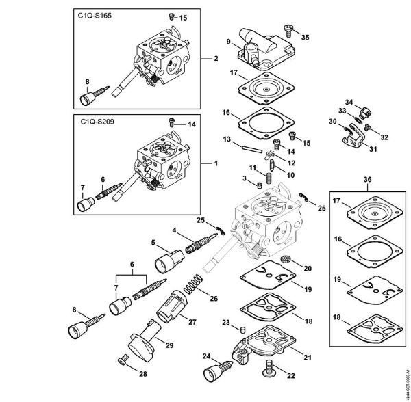 Å kropilne naprave (SR) SR 450 Uplinjac C1Q-S209, C1Q-S165 della Marca Stihl