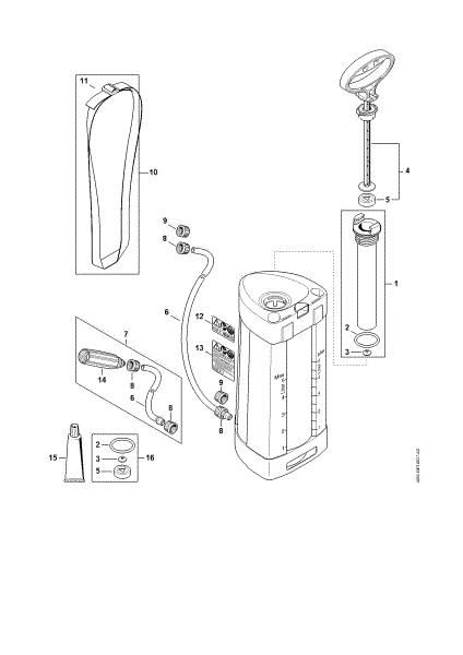 Slika crpalka, posoda SG 31