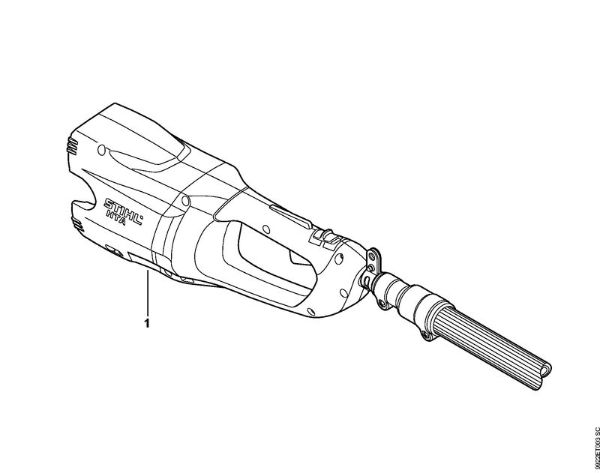 Akumulatorski višinski obvejevalnik (HTA) HTA 85 Serijska številka della Marca Stihl