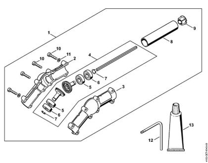 Višinski obvejevalnik (HT) HT 101 Kotni prenosnik della Marca Stihl