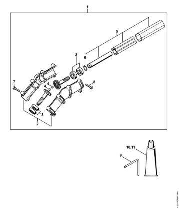 Višinski obvejevalnik (HT) HT 103 Kotni prenosnik della Marca Stihl