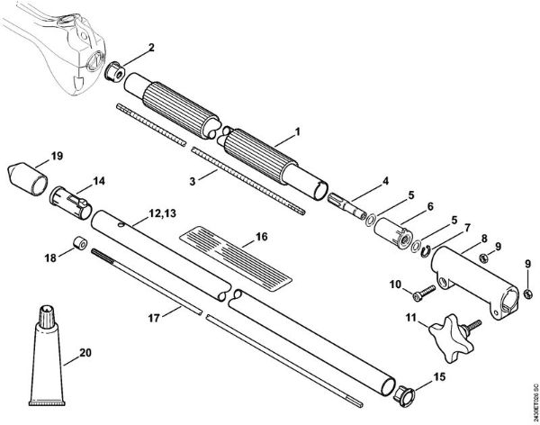 Višinski obvejevalnik (HT) HT 56 C-E Rocaj della Marca Stihl