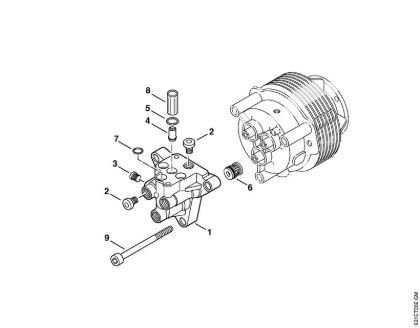 Bencinski visokotlacni cistilnik (RB) RB 301 Ventilski blok della Marca Stihl
