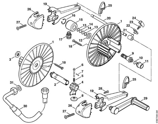 Bencinski visokotlacni cistilnik (RB) RB 402 Navijalni boben cevi della Marca Stihl