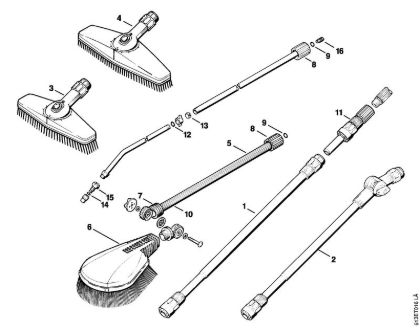 Elektricni visokotlacni cistilnik (RE) RB 220 K Orodja, pribor della Marca Stihl
