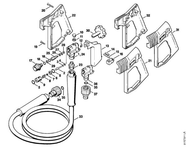 Elektricni visokotlacni cistilnik (RE) RB 400 K Pištola della Marca Stihl