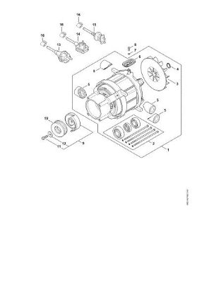 Slika Elektromotor, prikljucni kabel RE 100
