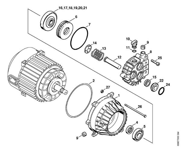Elektricni visokotlacni cistilnik (RE) RE 102 K crpalka della Marca Stihl