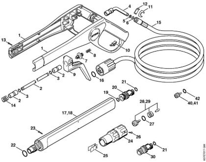 Elektricni visokotlacni cistilnik (RE) RE 102 KM Pištola, brizgalna cev della Marca Stihl