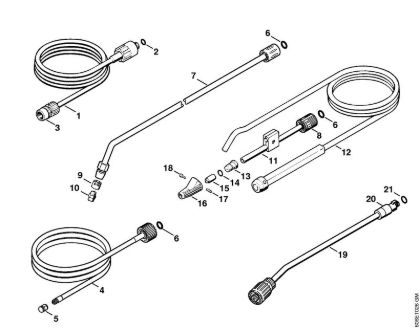 Elektricni visokotlacni cistilnik (RE) RE 105 K Orodja, pribor della Marca Stihl