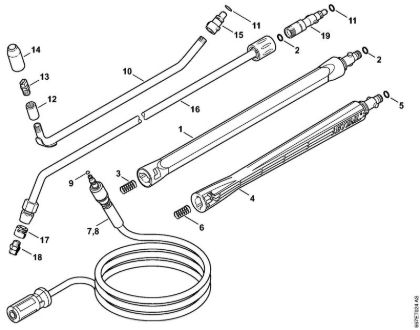 Elektricni visokotlacni cistilnik (RE) RE 117 Dodatni pribor della Marca Stihl