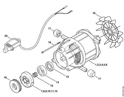 Elektricni visokotlacni cistilnik (RE) RE 117 Elektromotor della Marca Stihl