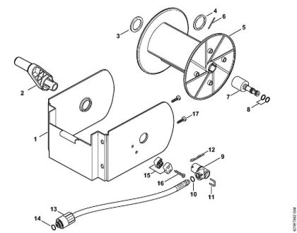 Elektricni visokotlacni cistilnik (RE) RE 140 K Navijalni boben cevi della Marca Stihl