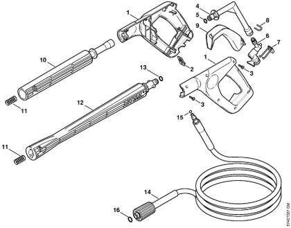Elektricni visokotlacni cistilnik (RE) RE 142 Pištola, brizgalna cev (05.2007) della Marca Stihl