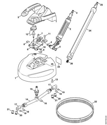 Elektricni visokotlacni cistilnik (RE) RE 142 PLUS cistilec površin RA 101 della Marca Stihl