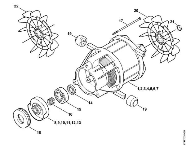 Elektricni visokotlacni cistilnik (RE) RE 162 PLUS Elektromotor della Marca Stihl