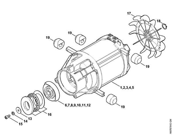 Elektricni visokotlacni cistilnik (RE) RE 163 PLUS Elektromotor della Marca Stihl