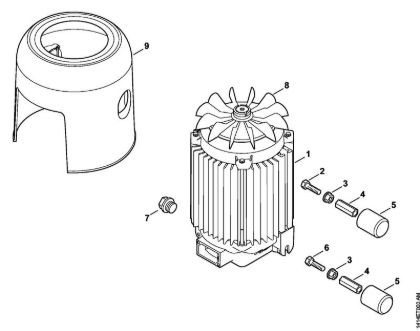Elektricni visokotlacni cistilnik (RE) RE 230 Elektromotor, ohišje ventilatorja della Marca Stihl