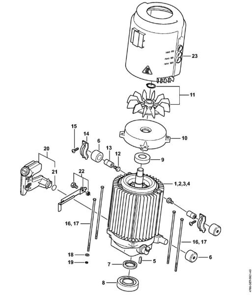 Elektricni visokotlacni cistilnik (RE) RE 232 Elektromotor della Marca Stihl