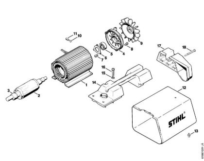 Elektricni visokotlacni cistilnik (RE) RE 260 K Elektromotor della Marca Stihl