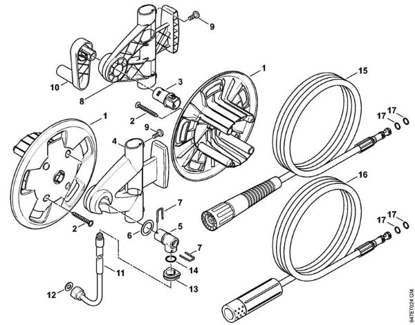 Elektricni visokotlacni cistilnik (RE) RE 271 PLUS Navijalni boben cevi della Marca Stihl