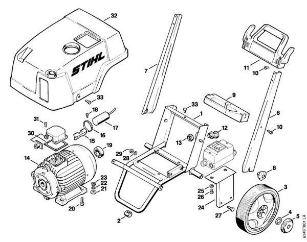 Elektricni visokotlacni cistilnik (RE) RE 330 K Elektromotor, vozicek della Marca Stihl