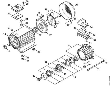 Elektricni visokotlacni cistilnik (RE) RE 362 Elektricni motor, ohišje gonila della Marca Stihl