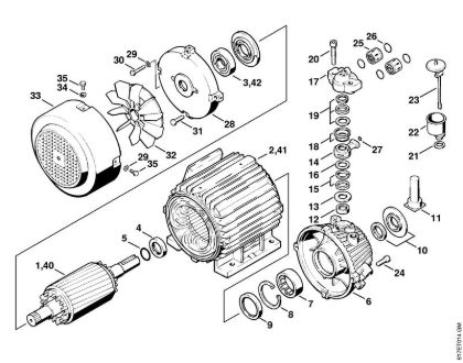 Elektricni visokotlacni cistilnik (RE) RE 400 K Elektromotor RE 400 K, RE 401 K, ohišje crpalke della Marca Stihl