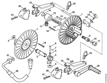 Elektricni visokotlacni cistilnik (RE) RE 461 PLUS Navijalni boben cevi della Marca Stihl