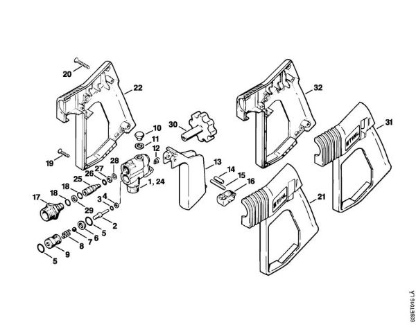 Elektricni visokotlacni cistilnik (RE) RE 530 W Pištola della Marca Stihl