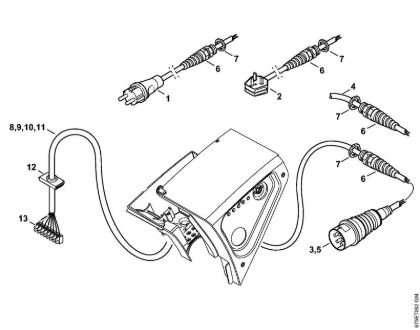 Elektricni visokotlacni cistilnik (RE) RE 551 PLUS Centralno stikalo, prikljucni kabel della Marca Stihl