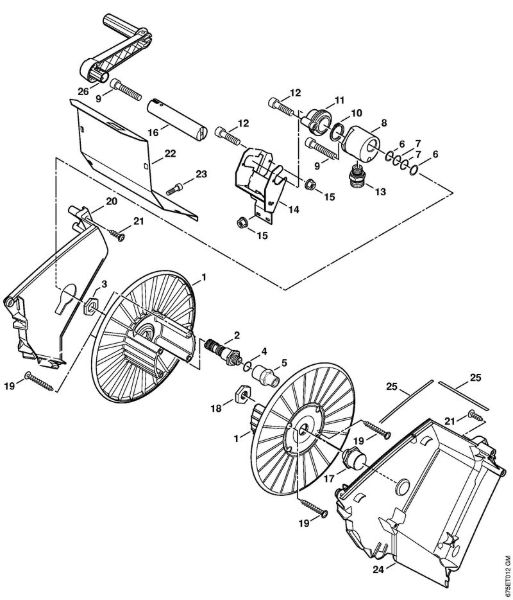 Elektricni visokotlacni cistilnik (RE) RE 551 PLUS Navijalni boben cevi della Marca Stihl