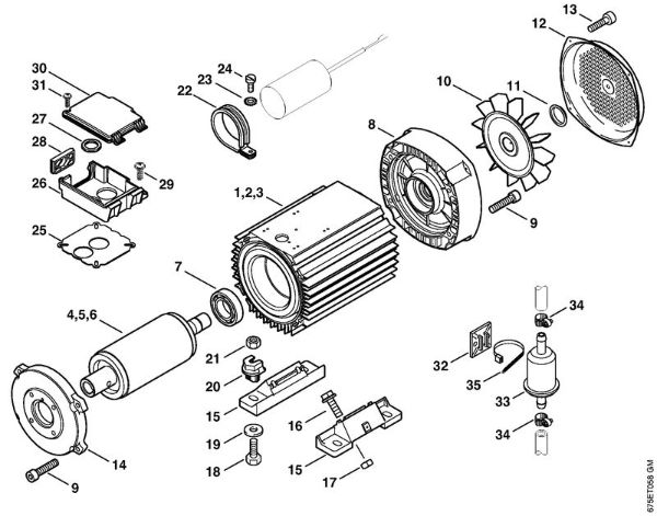 Elektricni visokotlacni cistilnik (RE) RE 581 Elektromotor RE 551 PLUS, 581 della Marca Stihl