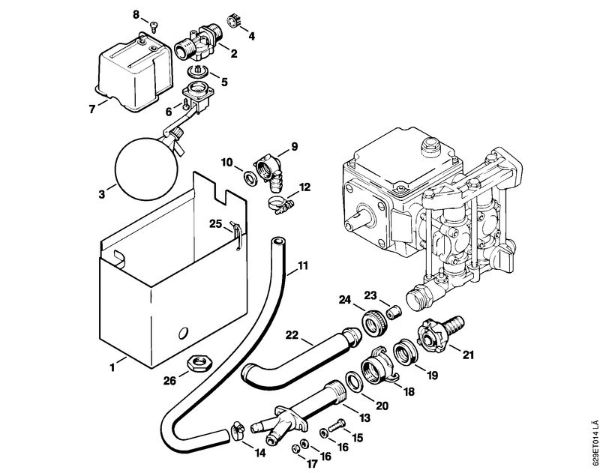 Elektricni visokotlacni cistilnik (RE) RE 630 W Posoda za vodo della Marca Stihl
