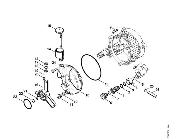 Elektricni visokotlacni cistilnik (RE) RE 640 W crpalka della Marca Stihl