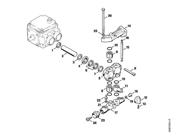 Elektricni visokotlacni cistilnik (RE) RE 640 W crpalka   X 22 947 954 (36.95) della Marca Stihl