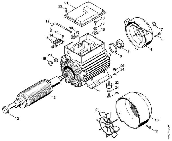 Elektricni visokotlacni cistilnik (RE) RE 640 W Elektromotor della Marca Stihl
