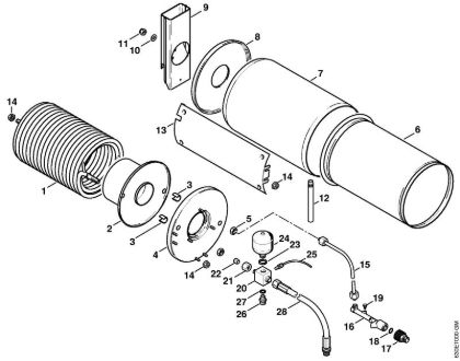 Elektricni visokotlacni cistilnik (RE) RE 640 W Izmenjevalnik toplote della Marca Stihl