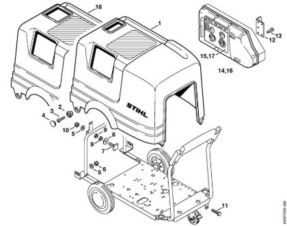 Elektricni visokotlacni cistilnik (RE) RE 640 W Pokrov della Marca Stihl