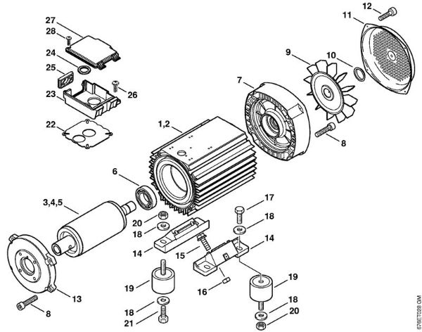 Elektricni visokotlacni cistilnik (RE) RE 661 PLUS Elektromotor della Marca Stihl