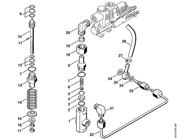 Elektricni visokotlacni cistilnik (RE) RE 840 W Varnostni ventil   X 22 947 954 (36.95) della Marca Stihl