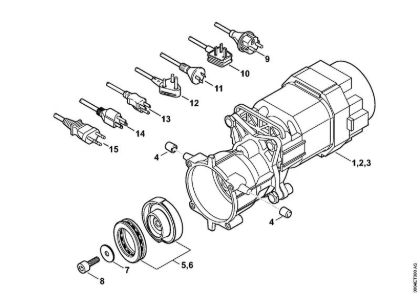Elektricni visokotlacni cistilnik (RE) RE 88 Elektromotor, prikljucni kabel della Marca Stihl